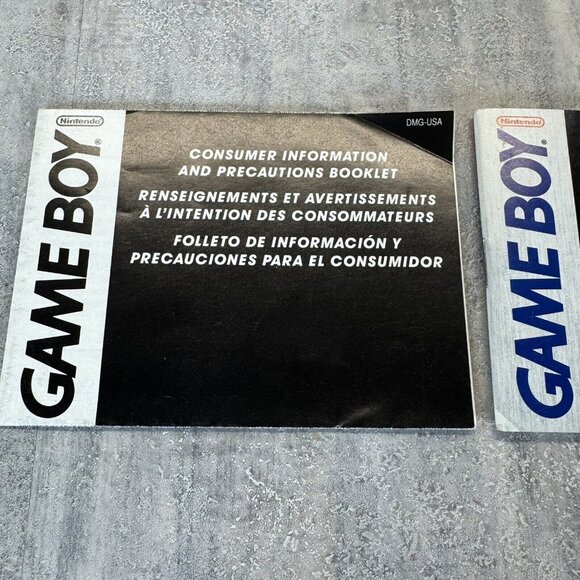 Game Boy Owners Manual DMG-GB-CAN-4 English French Information Precautions - Picture 4 of 5